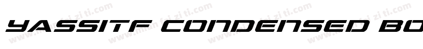 Yassitf Condensed Bold字体转换